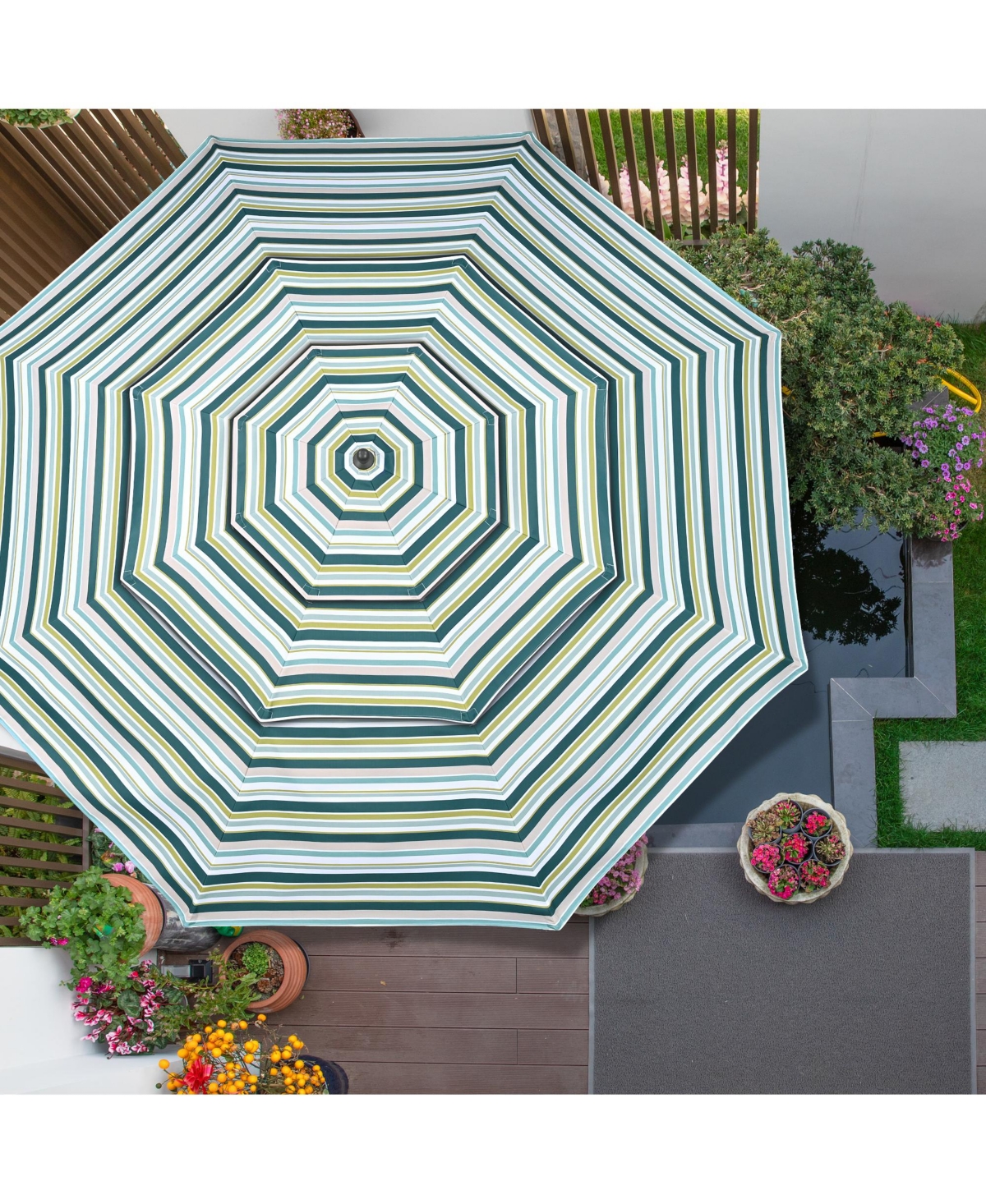 3-Tier Patio Umbrella Replacement Canopy Market Table Top Outdoor Deck