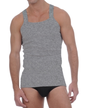 2(x)ist Men's Essential 2 Pack Square-Cut Tank