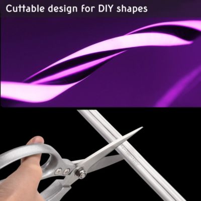 50 Ft RGB Neon LED Light Strip Rope Tube Flexible Sign Party Home Decor APP Control