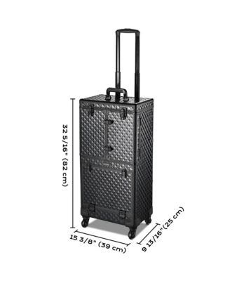 Rolling Makeup Case Trolley Cosmetic Organizer Hair Stylist Salon