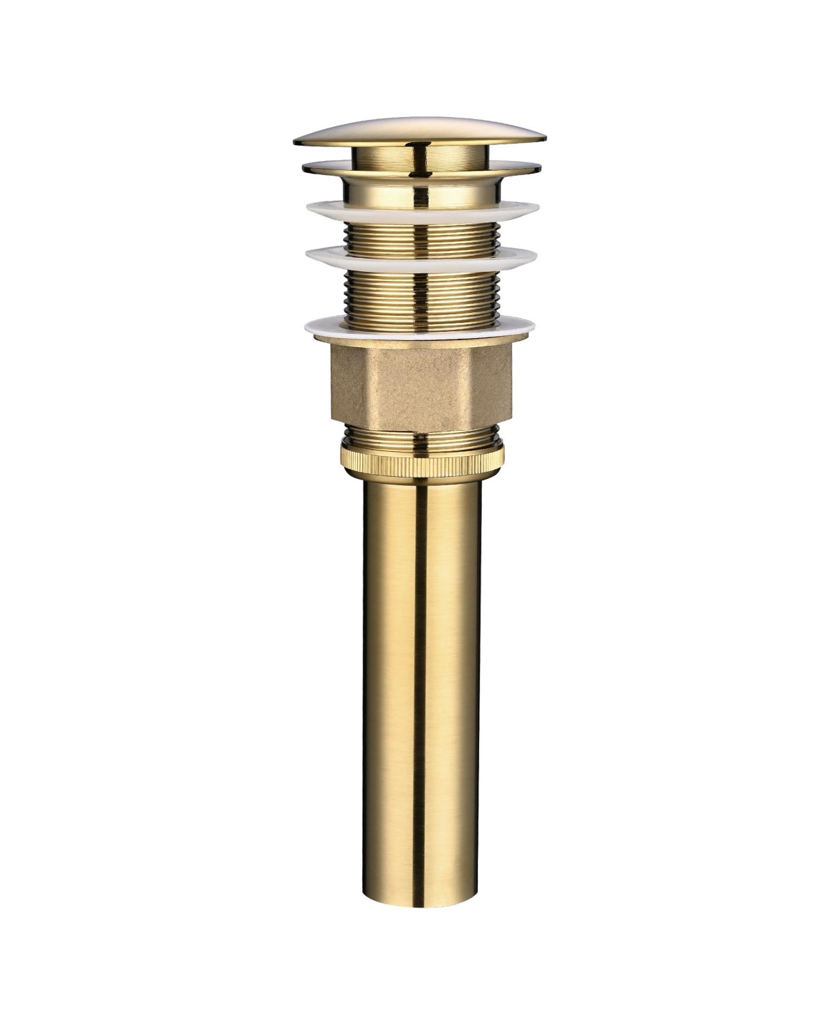 Aquaterior Bathroom Pop Up Drain without Overflow Lavatory Vessel Basin Gold
