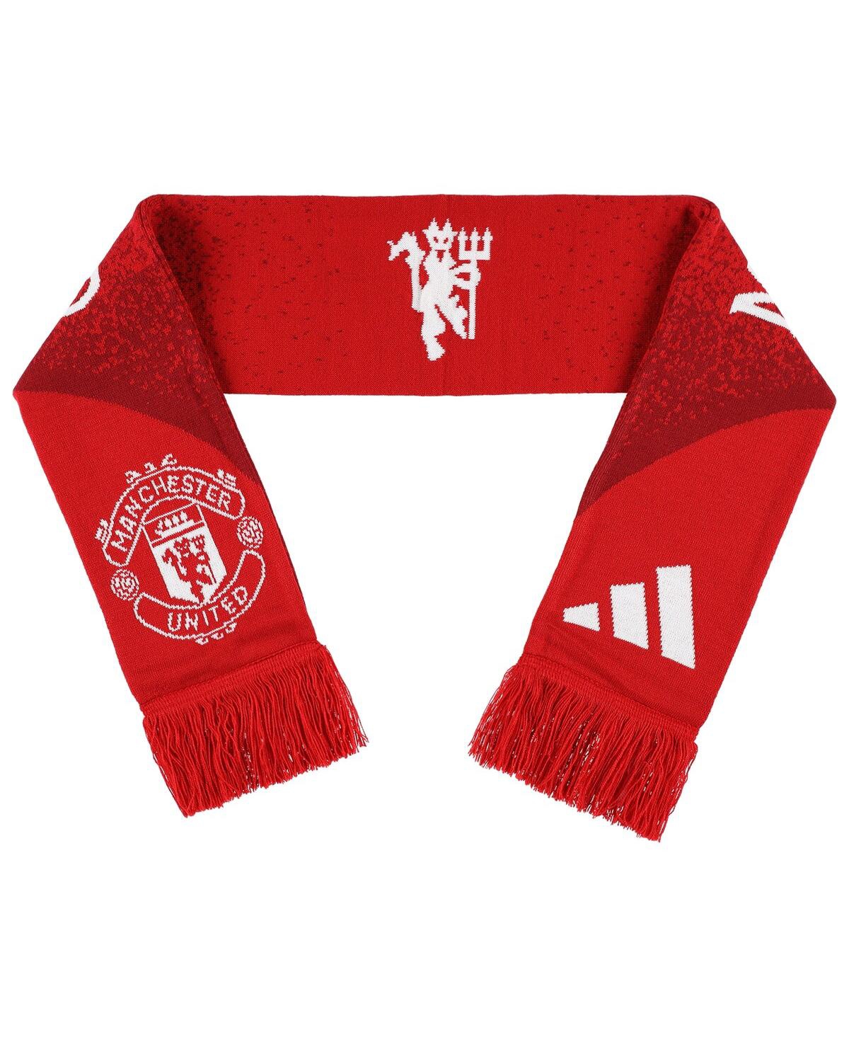 Adidas Originals Men's And Women's Manchester United Team Scarf In Gold