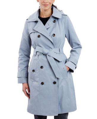 Hooded double breasted trench coat best sale