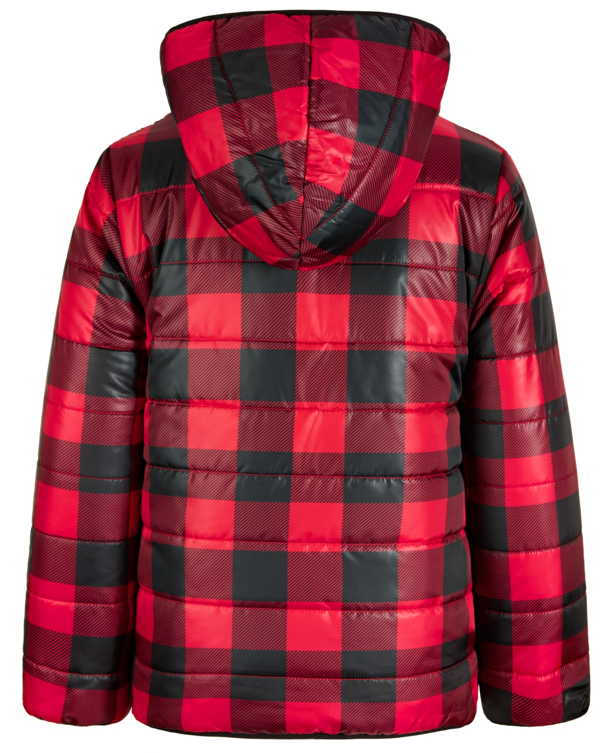 Epic Threads Little & Big Boys Buffalo Plaid Reversible Hooded Puffer Jacket, Created for Macy's