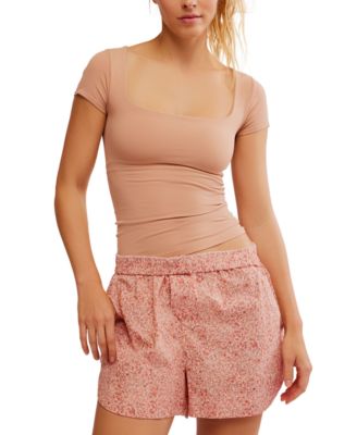 Free People - Women's Clean Lines Slim-Fit Baby T-Shirt