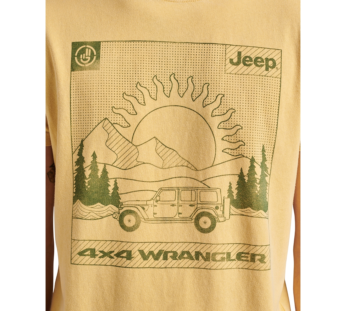Lucky Brand Men's Jeep Explorer Short Sleeve Crewneck Graphic T-Shirt