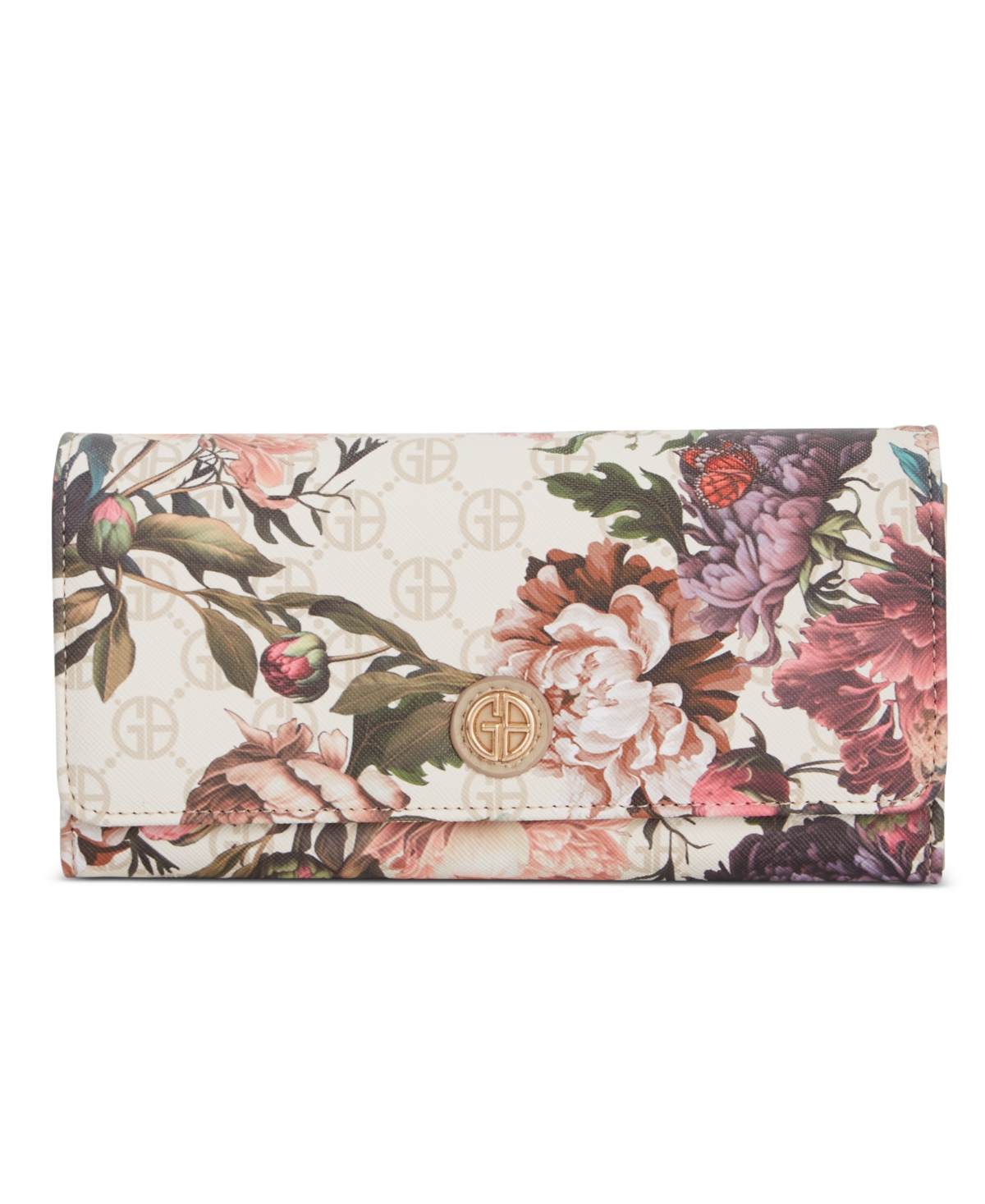 Floral Saffiano Receipt Manager Wallet, Created for Macy's - Moody Floral