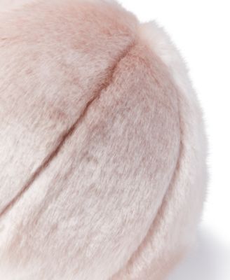 Lynx Faux Fur Decorative Pillow, 10" Round, Exclusively at Macy’s
