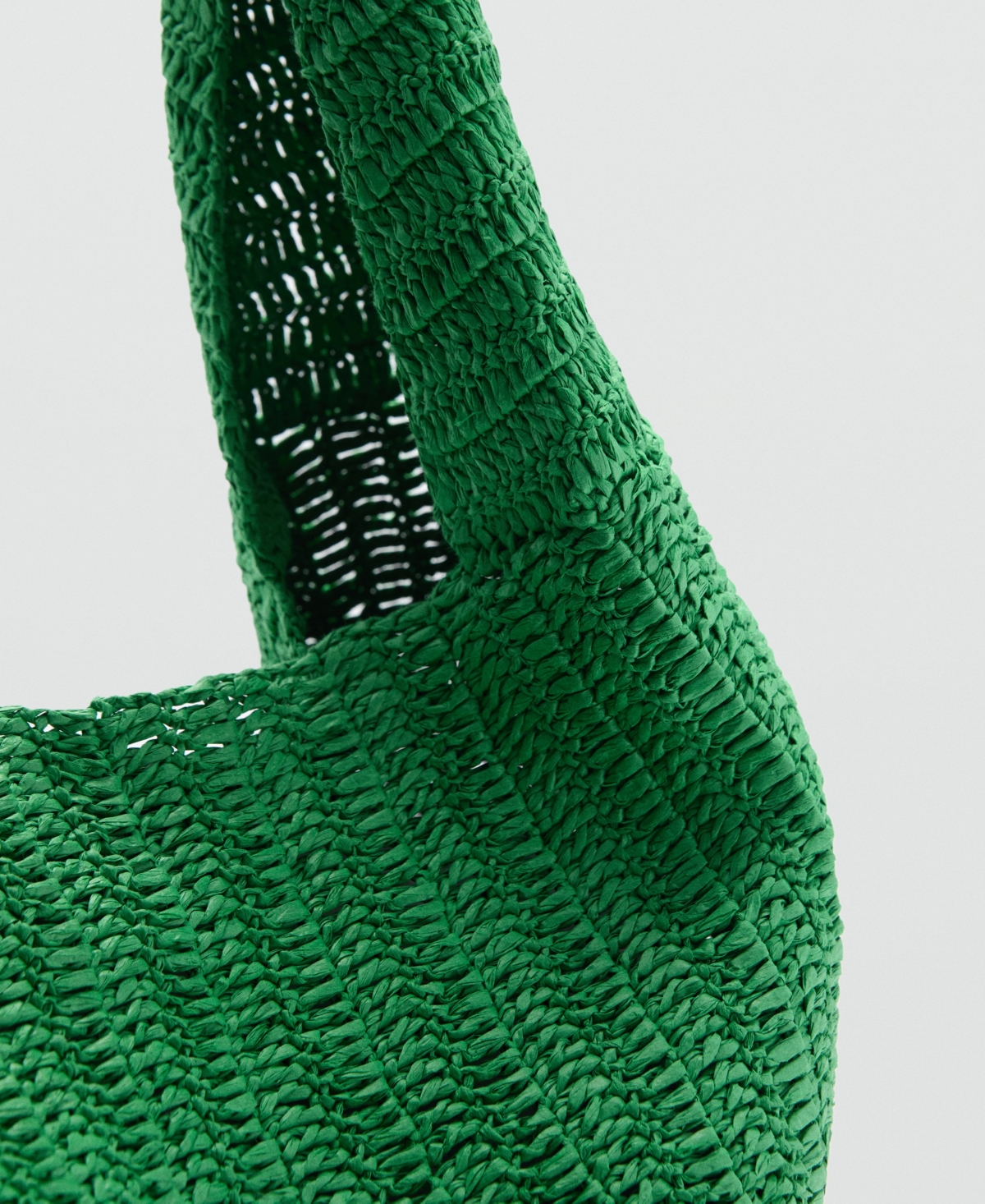 Mango Women's Natural Fiber Shopper Bag