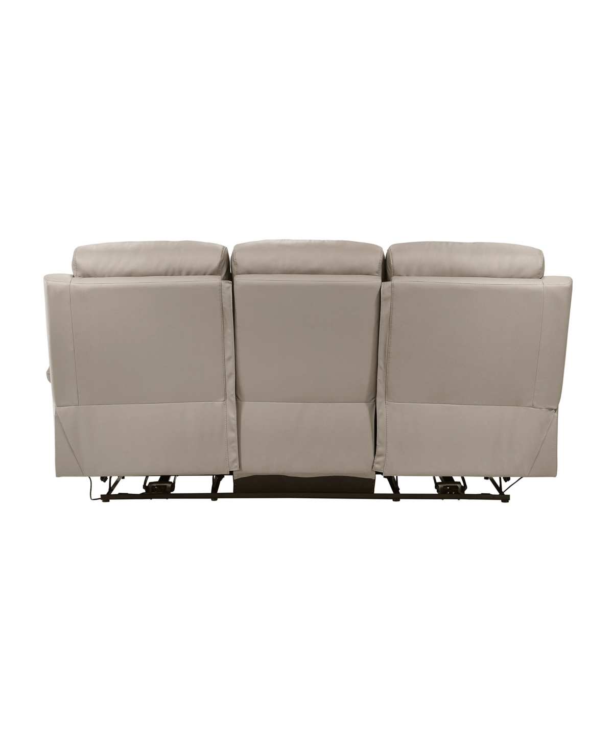 Shop Homelegance White Label Rittman 87" Power Double Reclining Sofa In Latte