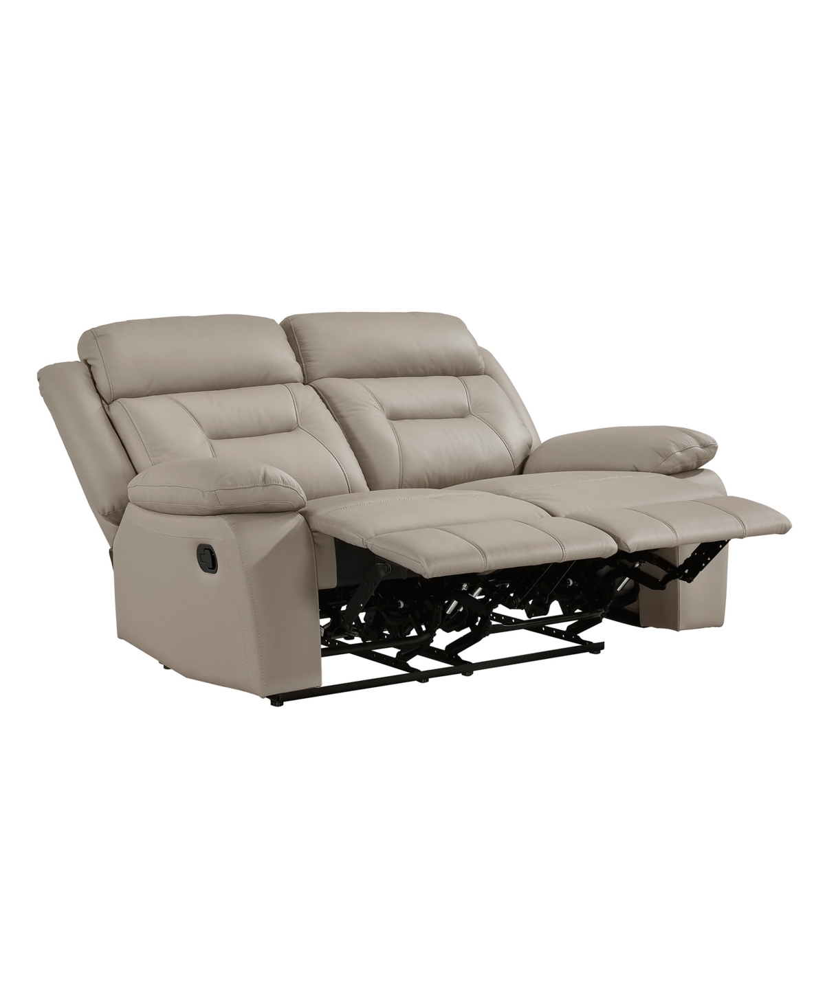 Shop Homelegance White Label Corvallis 63" Double Reclining Love Seat In Latte