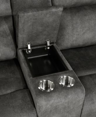 White Label Pagosa 71" Double Reclining Love Seat with Center Console