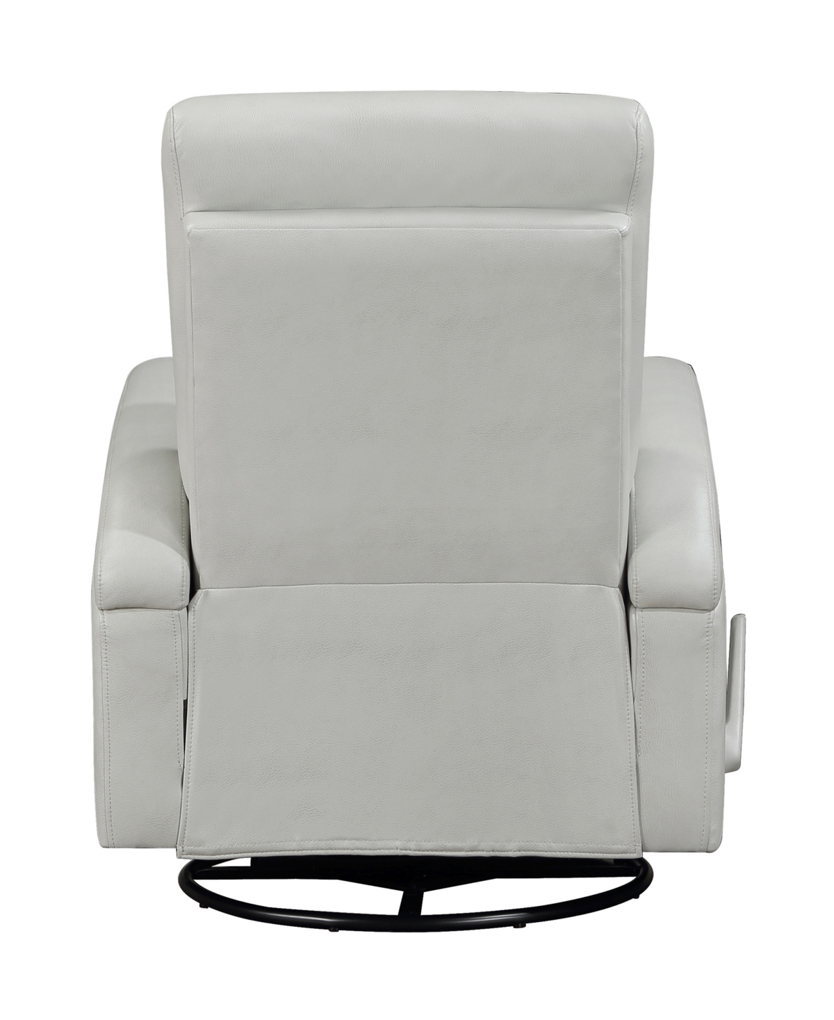 Homelegance White Label Mccoy 32" Swivel Glider Reclining Chair In Smoke
