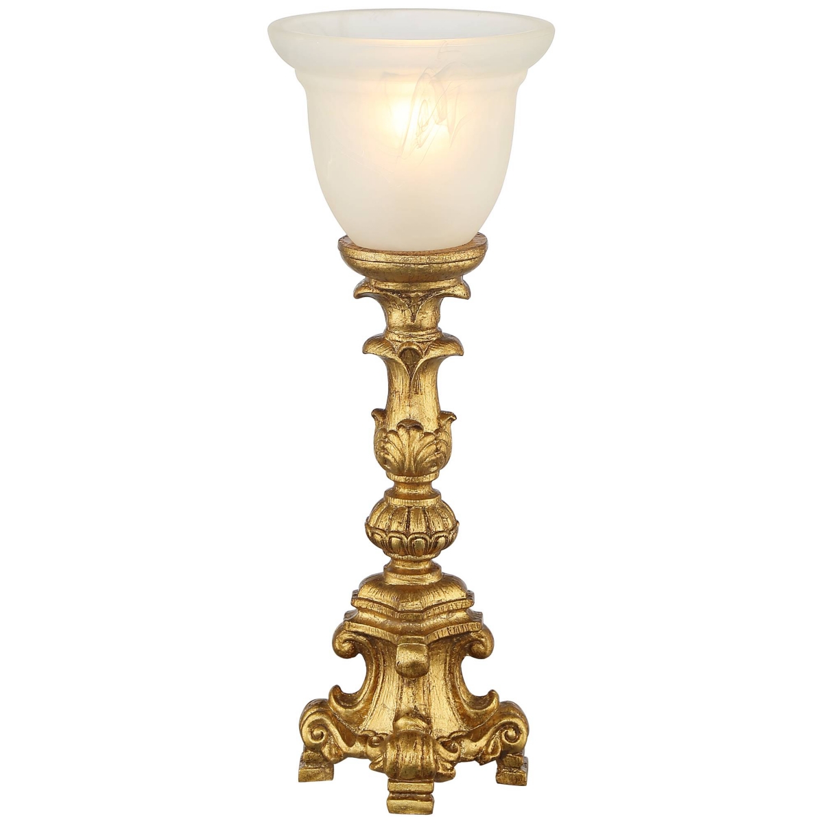 Traditional Glam Console Accent Table Lamp High FrenchUplight Alabaster Glass Shade Decor for Living Room Bedroom House Bedside Nightstand O