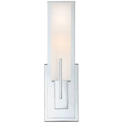Midtown Modern Wall Light Sconce Chrome Hardwire 4 1/2" Fixture Rectangular White Glass for Bedroom Bathroom Vanity Reading House
