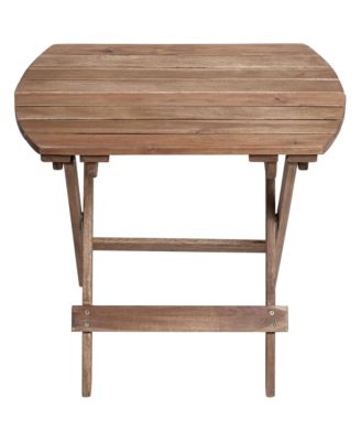 Monterey 20" Wide Natural Wood Outdoor Side Table for Garden Yard Patio Deck Balcony Shed Front Porch