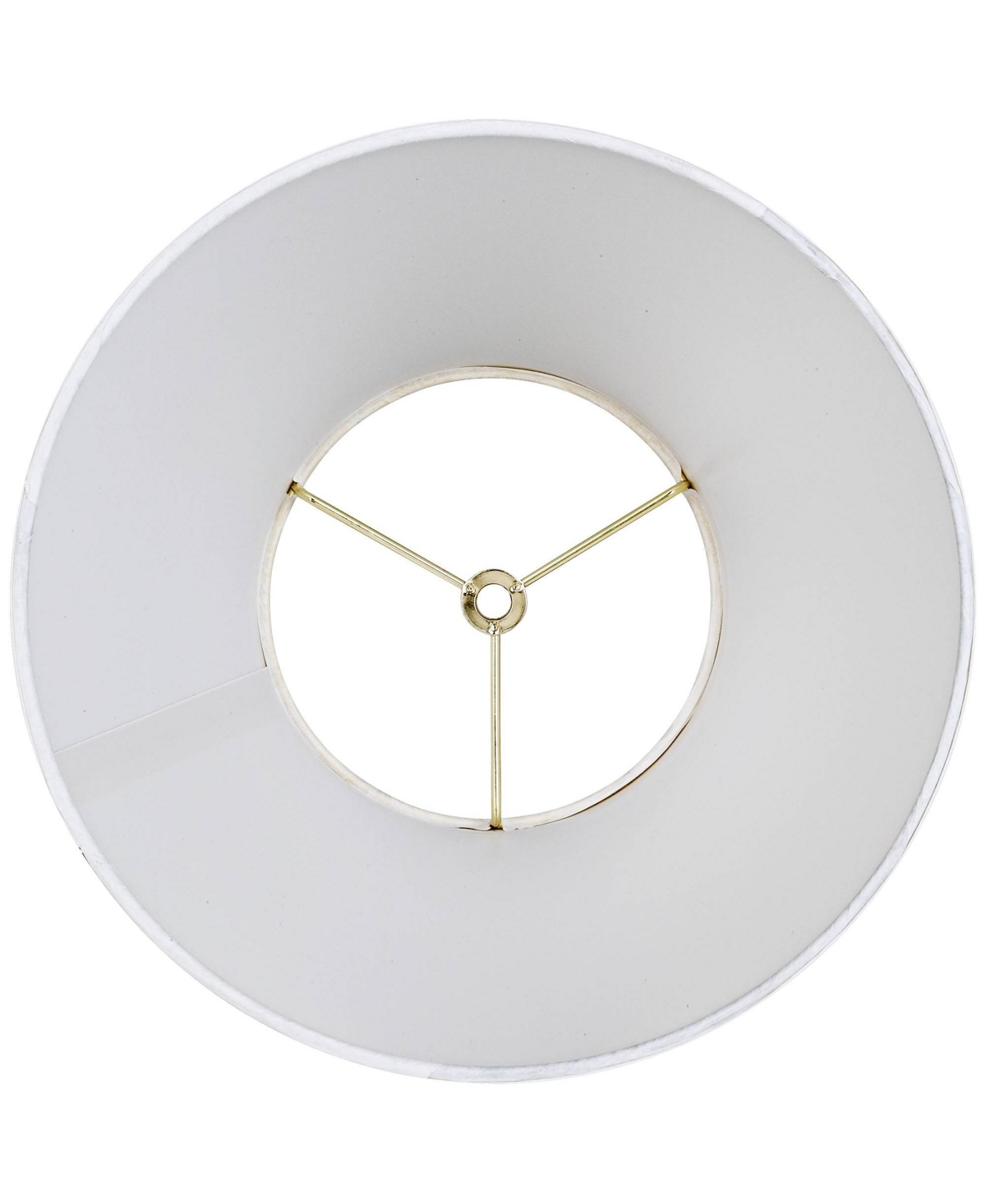 OffSmall Lamp Shade Top x Bottom x High x Slant (Spider) Replacement with Harp and Finial - Springcrest - White