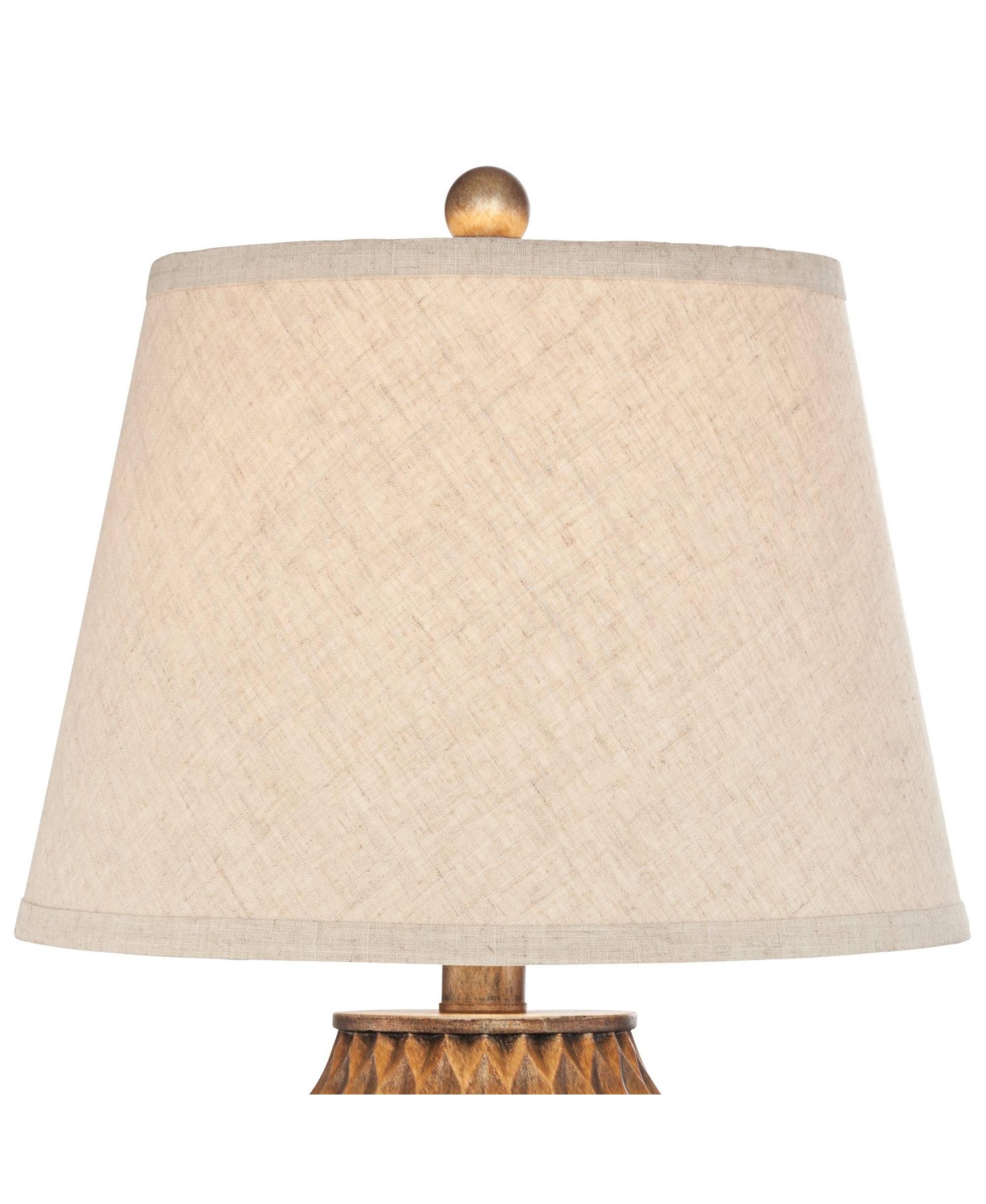 360 Lighting Buckhead Modern Accent Table Lamp 22" High Warm Bronze Brown Sculptural Geometric Drum Shade for Bedroom Living Room Bedside Nightst