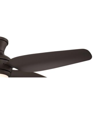 52" Modern Industrial Hugger Indoor Outdoor Ceiling Fan with LED Light