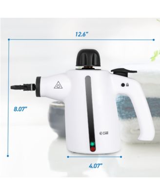 Handheld Steam Cleaner 9-Piece Accessory Set-White