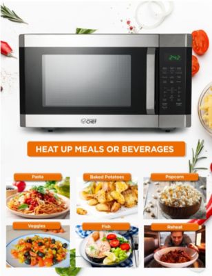 Stainless Steel 1.6 cu.ft. Touch Control Digital Display Microwave