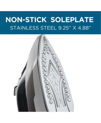 Steam Iron, 1600 Watts Steamer for Clothes, Self-Cleaning Portable Iron