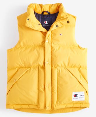 Men's Solid-Color Quilted Puffer Vest