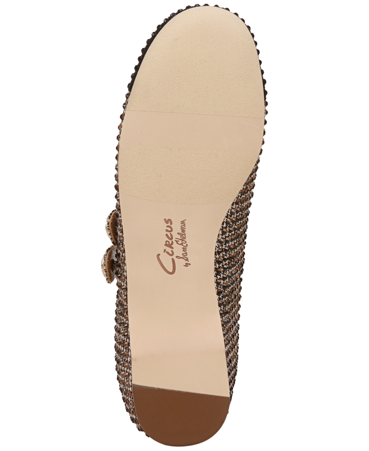 Circus Ny by Sam Edelman Women's Zoey Double Buckle Mary Jane Ballet Flats -Black Rhinesto