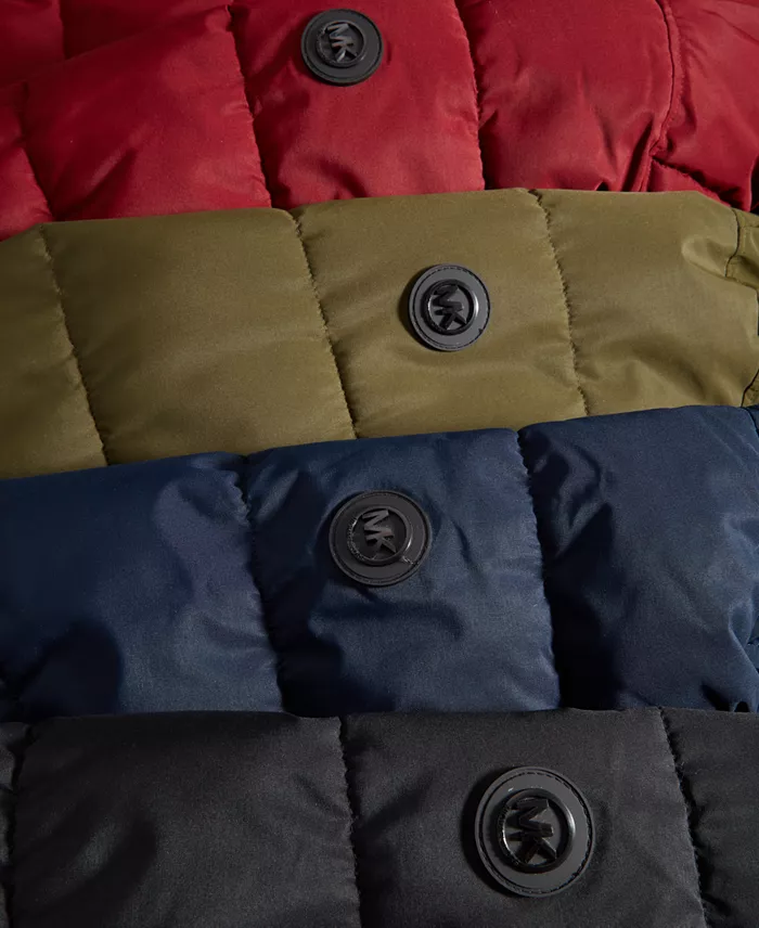 Men's Hooded Puffer Bomber Jacket - thumbnail 5