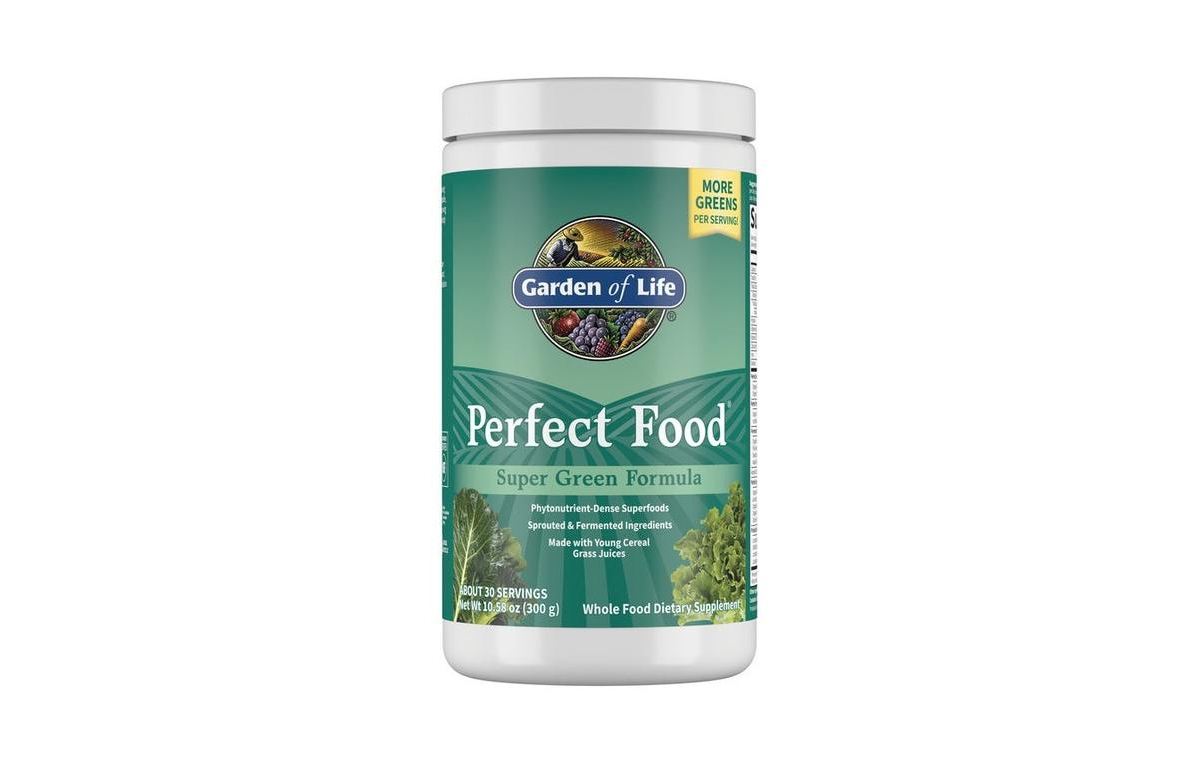 Garden of Life Perfect Food Super Green Formula Powder, 10.58 Oz