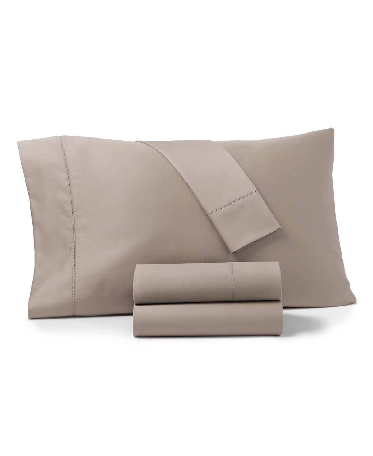 CHARTER CLUB SOLID 550 THREAD COUNT 100% COTTON 4-PC. SHEET SET, FULL, EXCLUSIVELY AT MACY'S 