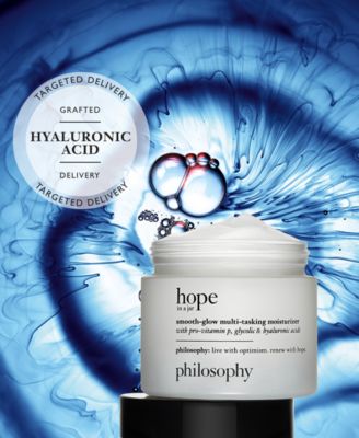 Hope In A Jar Smooth-Glow Multi-Tasking Moisturizer With Pro-Vitamin P, Glycolic & Hyaluronic Acids, 2 oz.