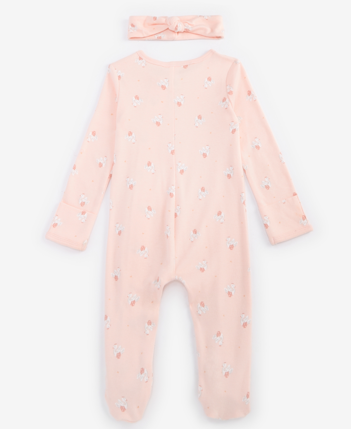 First Impressions Baby Girls Tiny Dancer Cotton Footed Coverall & Headband, 2 Piece Set, Created for Macy's