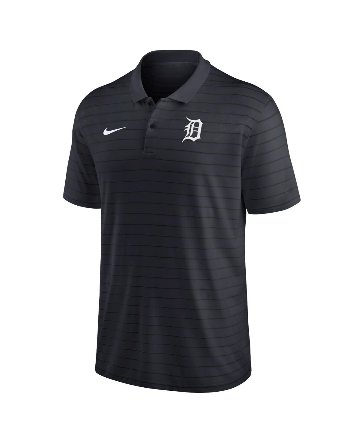 Nike Men'sDetroit Tigers Authentic Collection Victory Striped Performance Polo - Navy