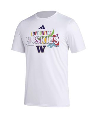 Men's x Rich Mnisi Pride Collection&nbsp;White Washington Huskies Pregame AEROREADY T-Shirt