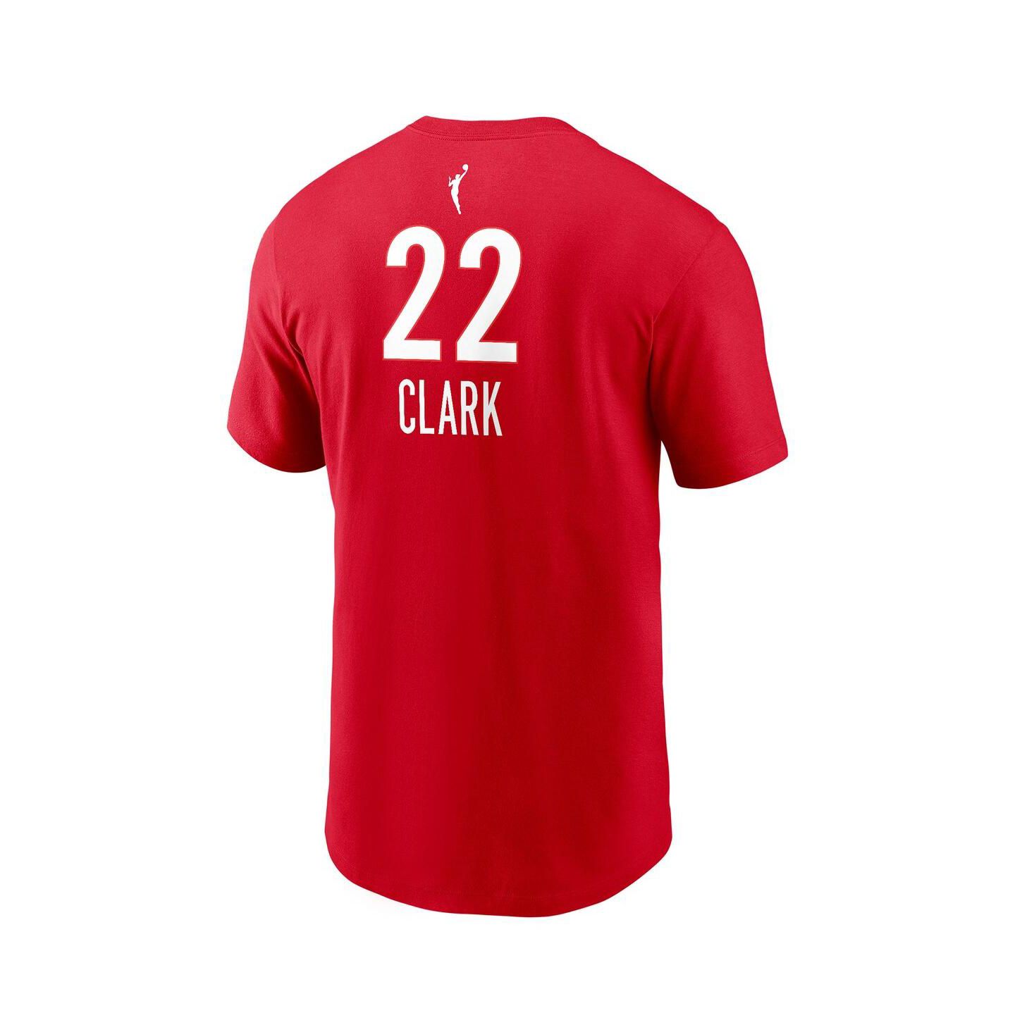 Футболка Nike Caitlin Clark Red Indiana Fever 2024 WNBA Draft Rebel Edition Player Name & Number — фото 2
