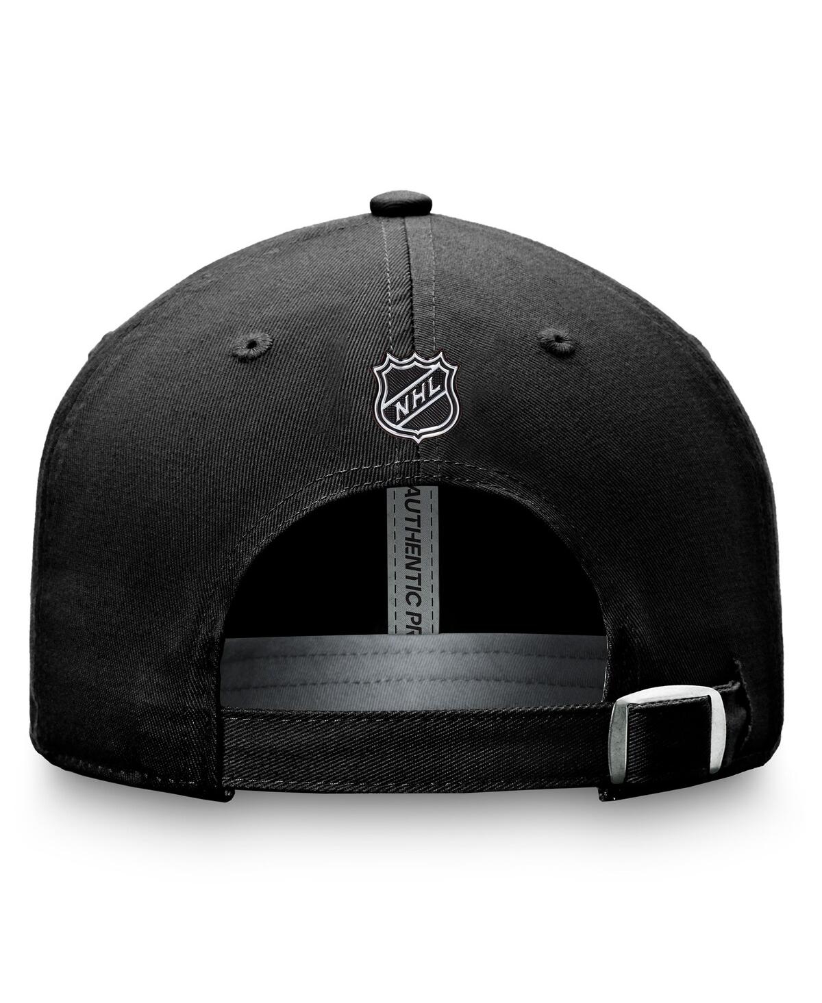 Fanatics Men's Black Pittsburgh Penguins Authentic Pro Prime Adjustable Hat In Black