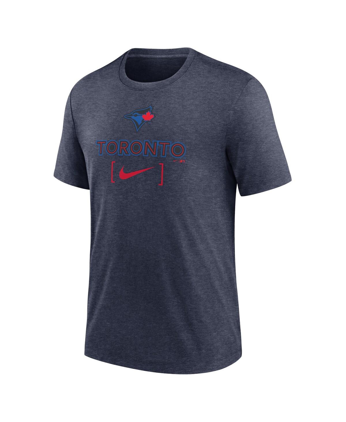 Nike Men'sToronto-Blue Jays 2024 City Connect Tri-Blend T-Shirt - Navy