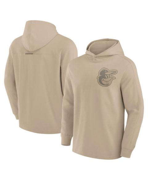 Мужское худи Fanatics Signature Khaki Baltimore Orioles Elements Lightweight Fleece