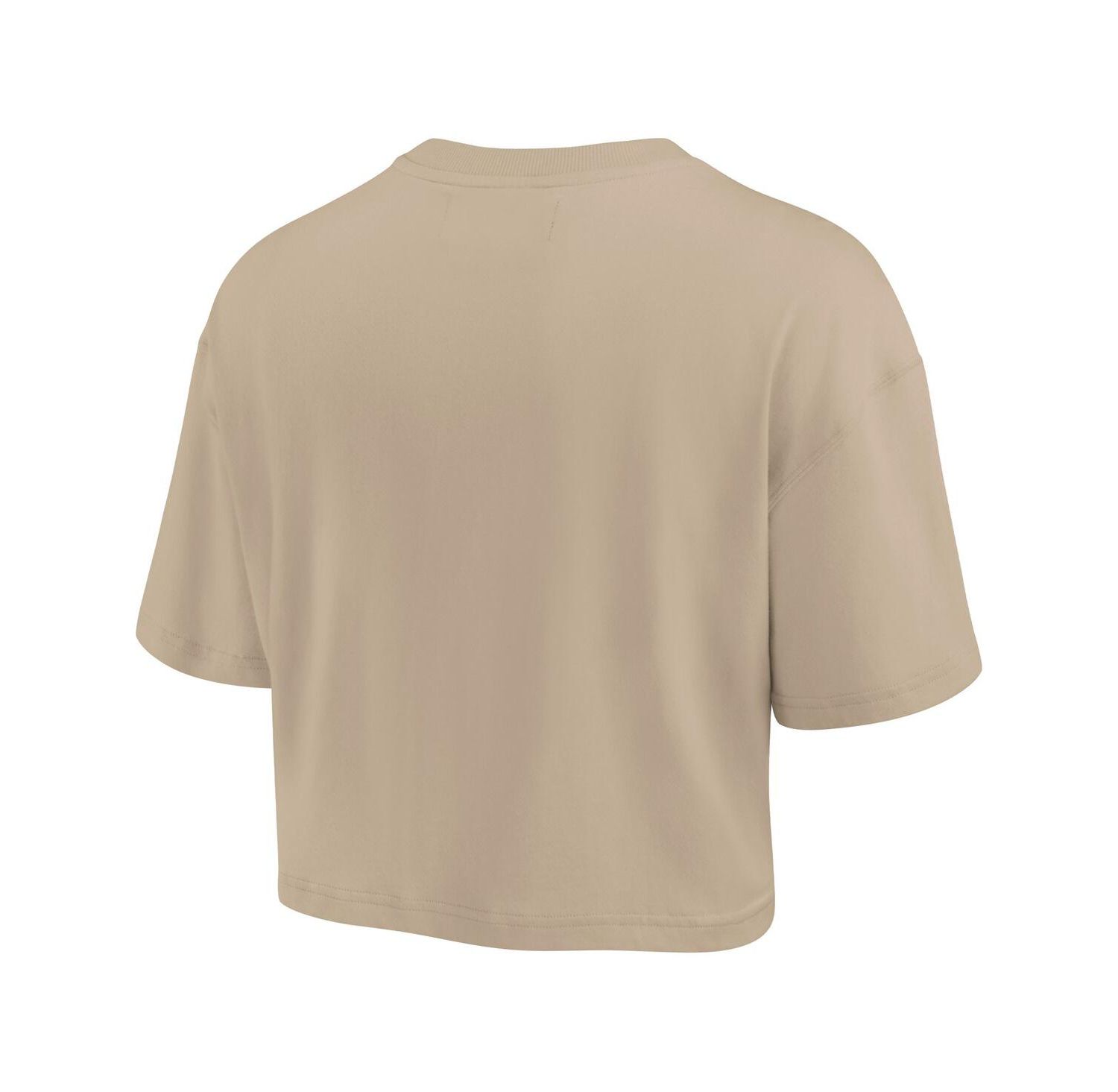Women's Khaki Philadelphia 76ers Elements Super Soft Boxy Cropped T-Shirt