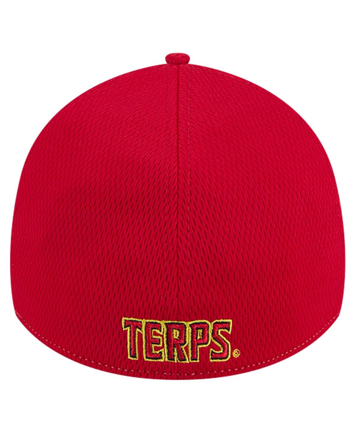Shop New Era Men's Heather Gray/red Maryland Terrapins Two-tone 39thirty Flex Hat In Heather Gray,red
