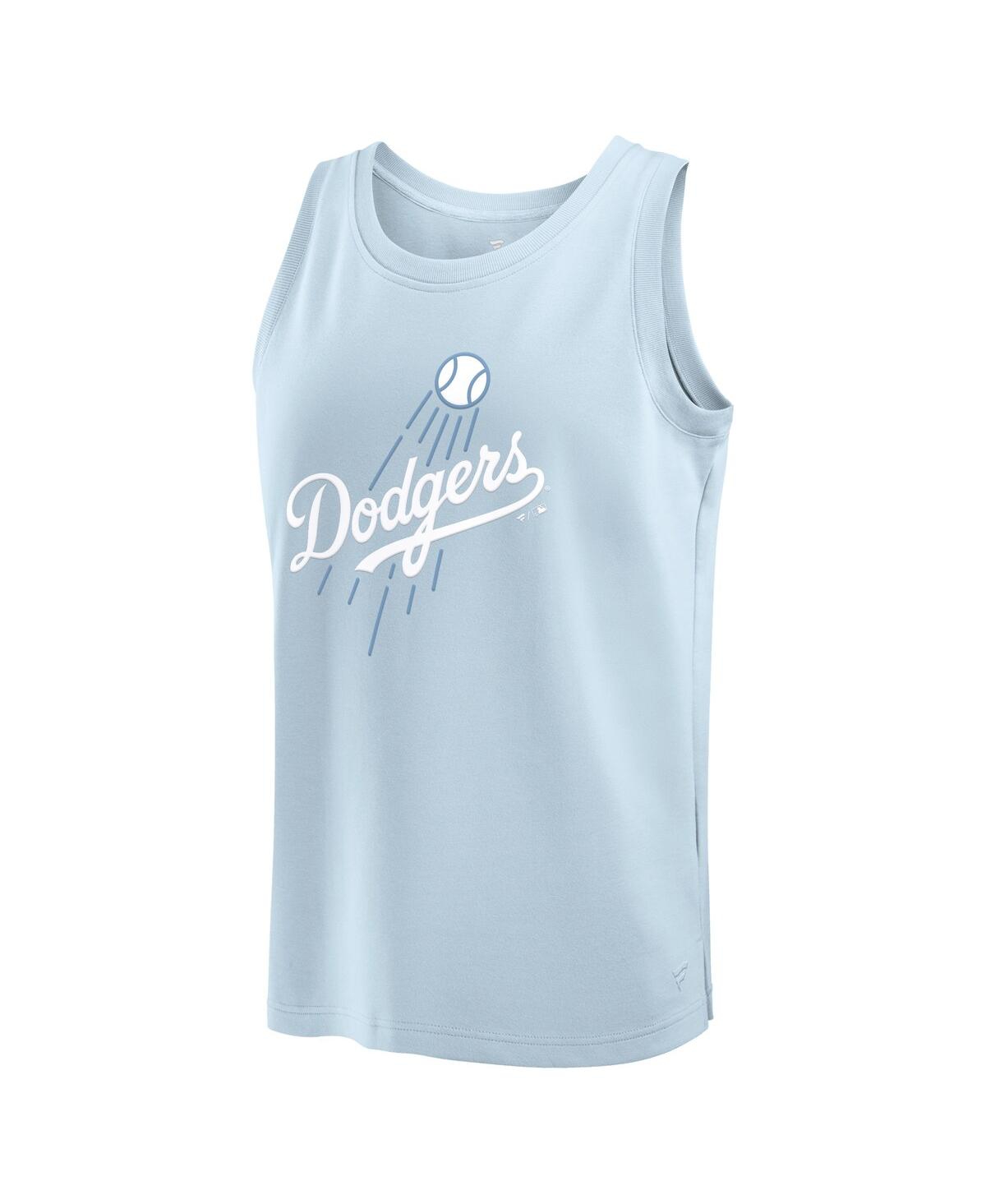 Fanatics Men's Light Blue Los Angeles Dodgers Elements Tank Top In Light Blue