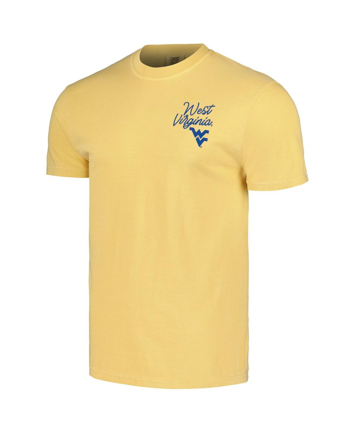 Image One Men's And Women's Gold Appalachian State Mountaineers Scenic Comfort Colors T-shirt In Gold
