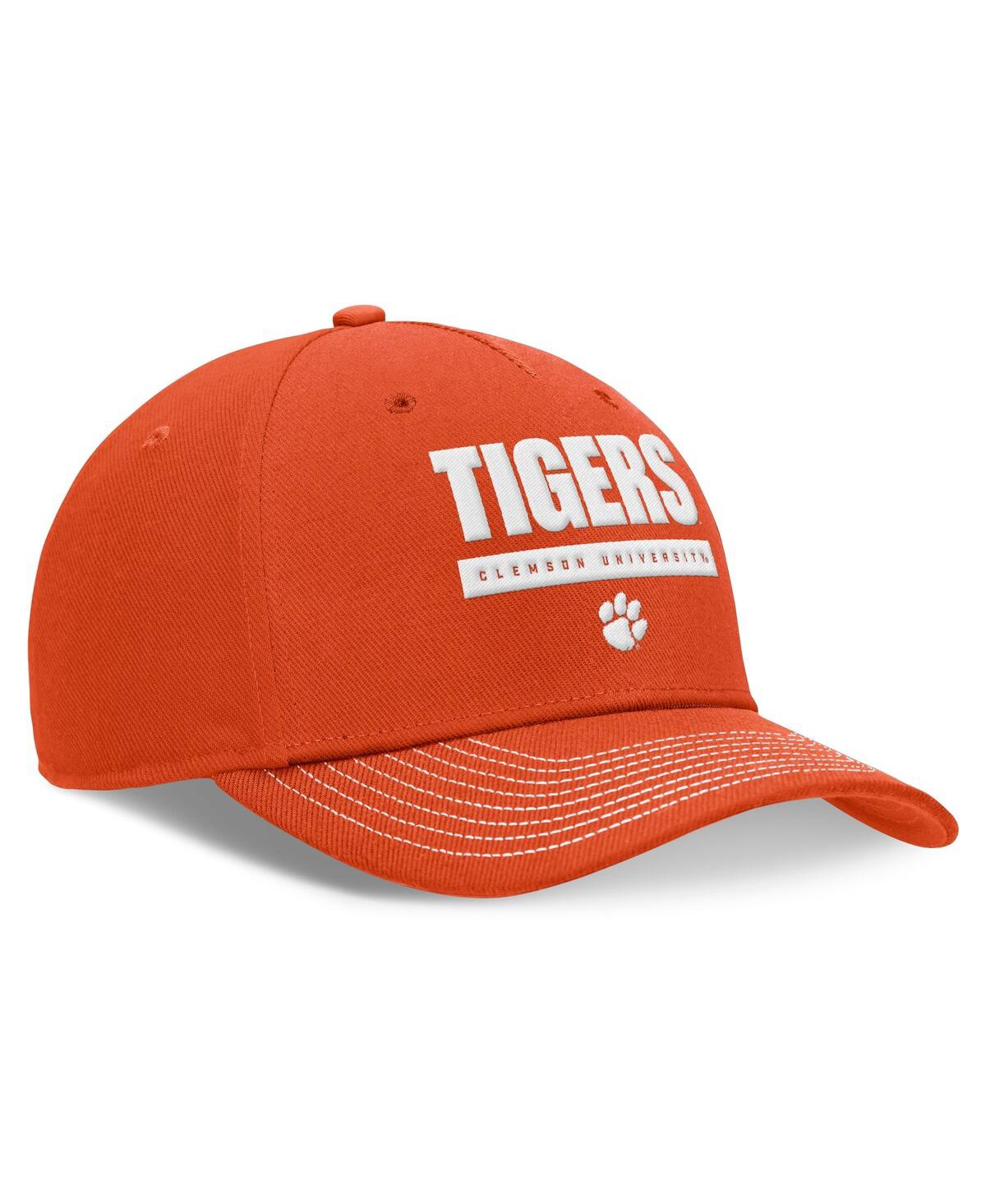 Nike Men's And Women's Orange Clemson Tigers 2024 Sideline Rise Adjustable Hat In Orange
