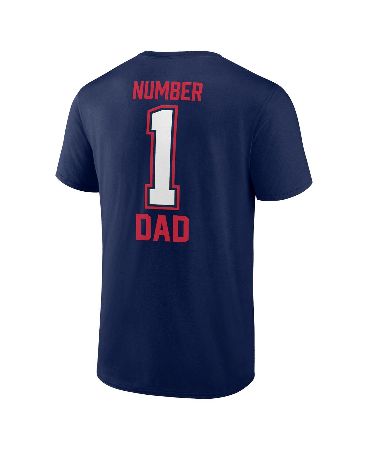 Fanatics Men'sNew England Patriots 1 Dad T-Shirt - Navy