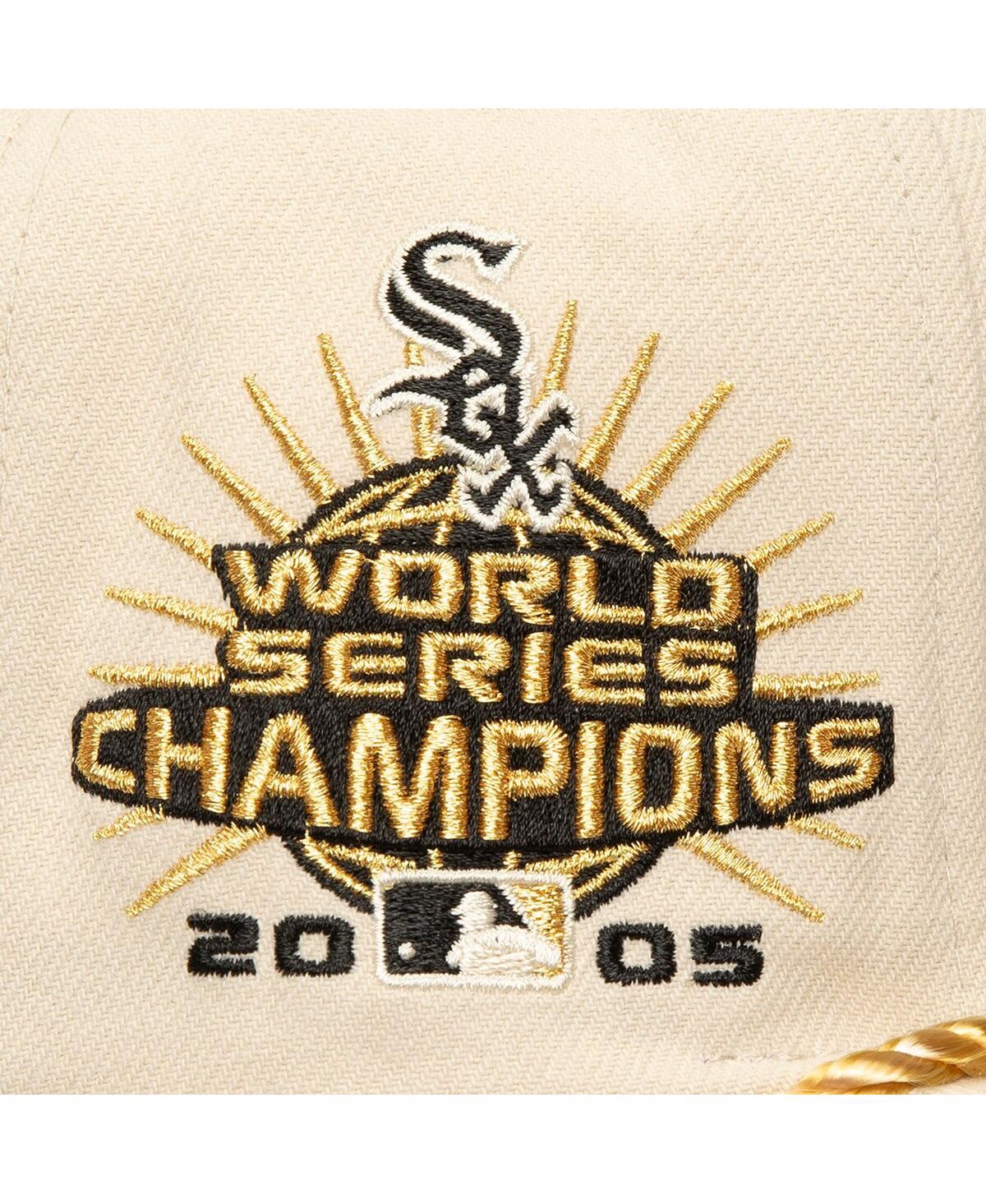 Mitchell & Ness Men's Cream Chicago White Sox Golden Ivory Snapback Hat In Cream