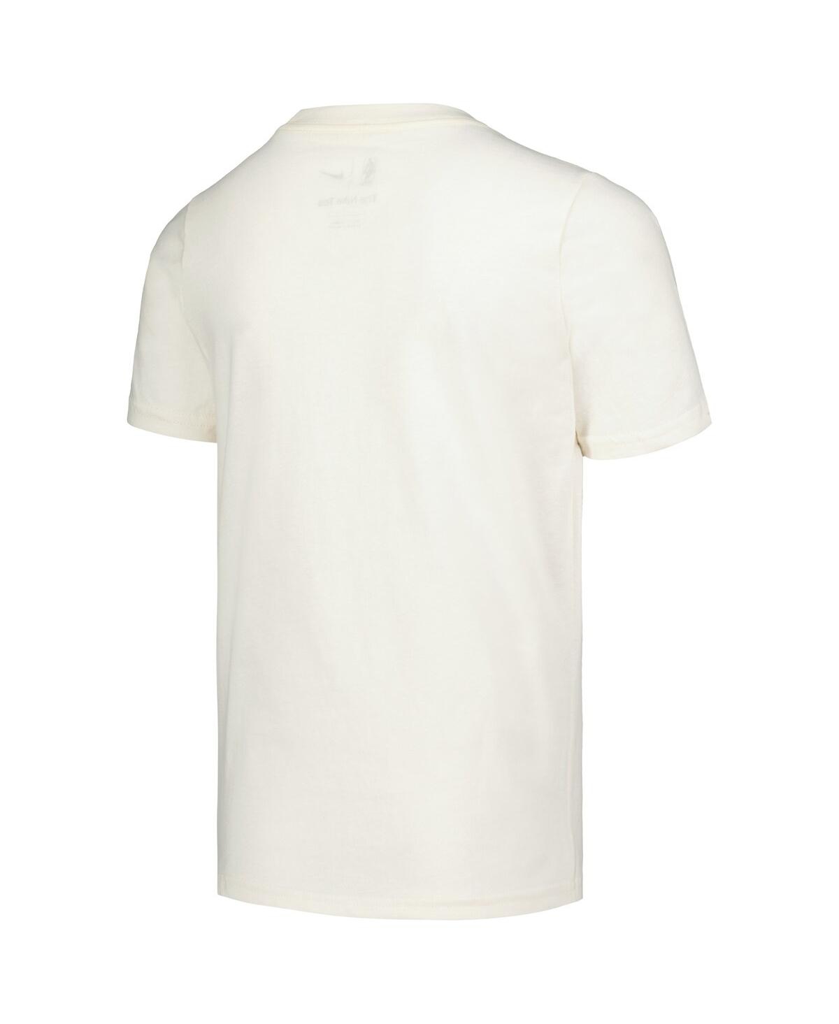 Jordan Big Boys and GirlsMilwaukee Bucks EssentialJump man Logo T-Shirt - Cream