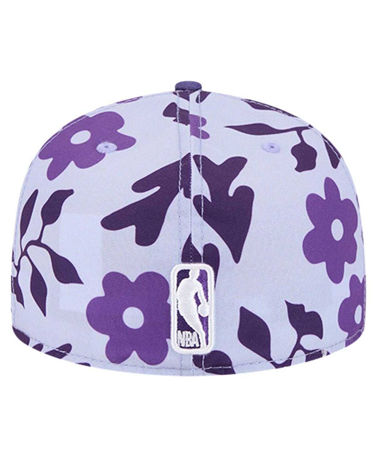 New Era Men'sPhoenix Suns Palm Fronds 2-Tone 59FIFTY Fitted Hat - Purple