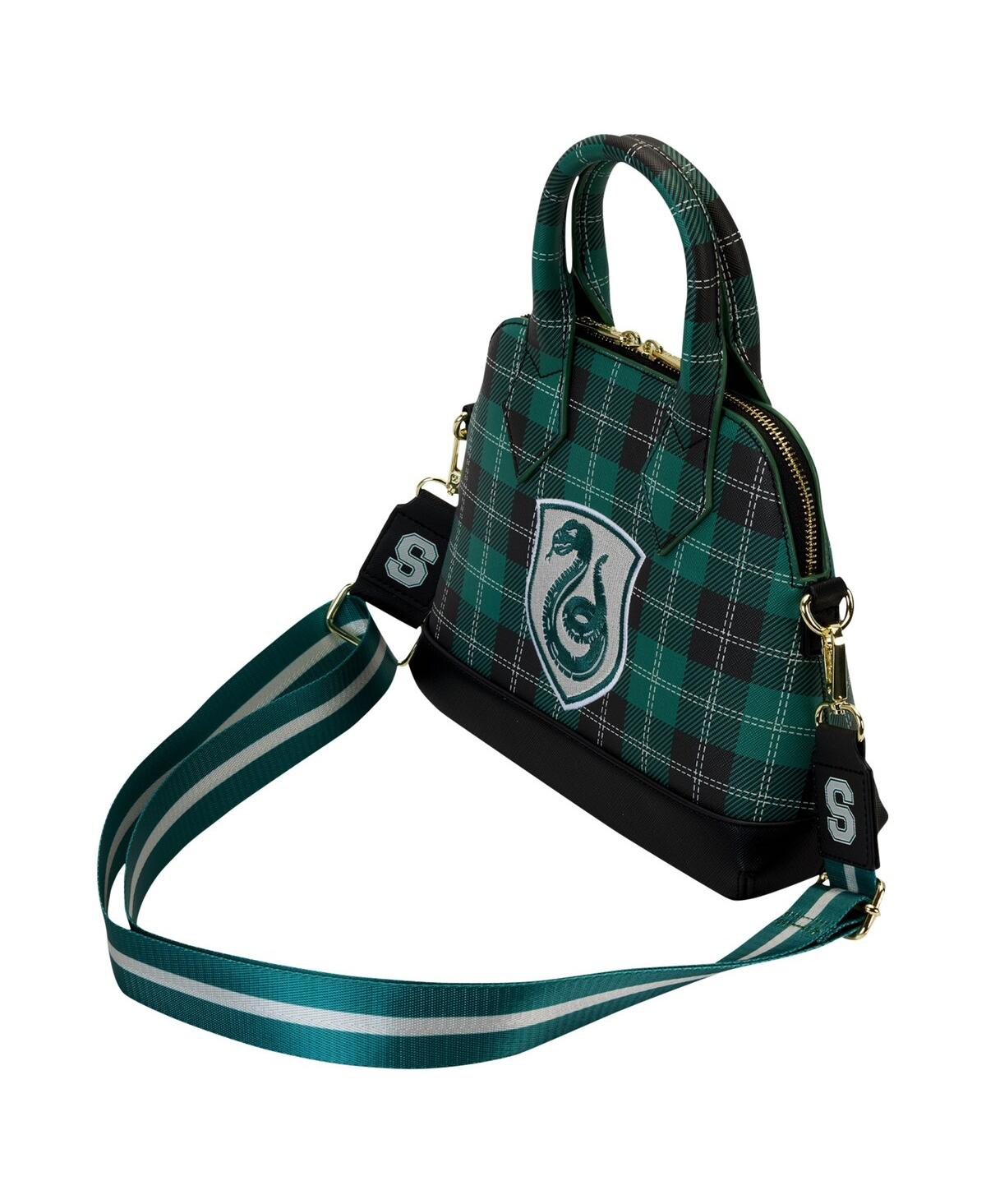 Loungefly Harry Potter Slytherin Varsity Plaid Crossbody Bag