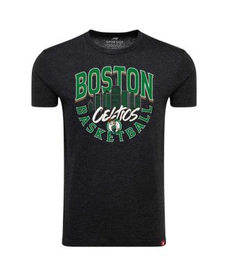 Men's and Women's Heather Black Boston Celtics Comfy Super Soft Tri-Blend T-Shirt